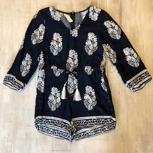 Floral v neck Romper/Coverup